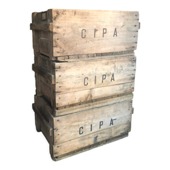 Old industrial type boxes all in wood