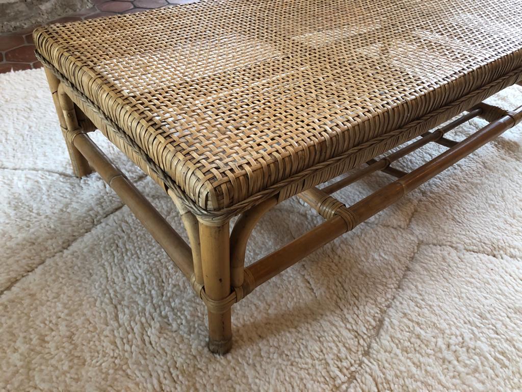Rattan coffee table