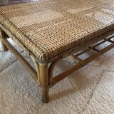 Table basse rotin