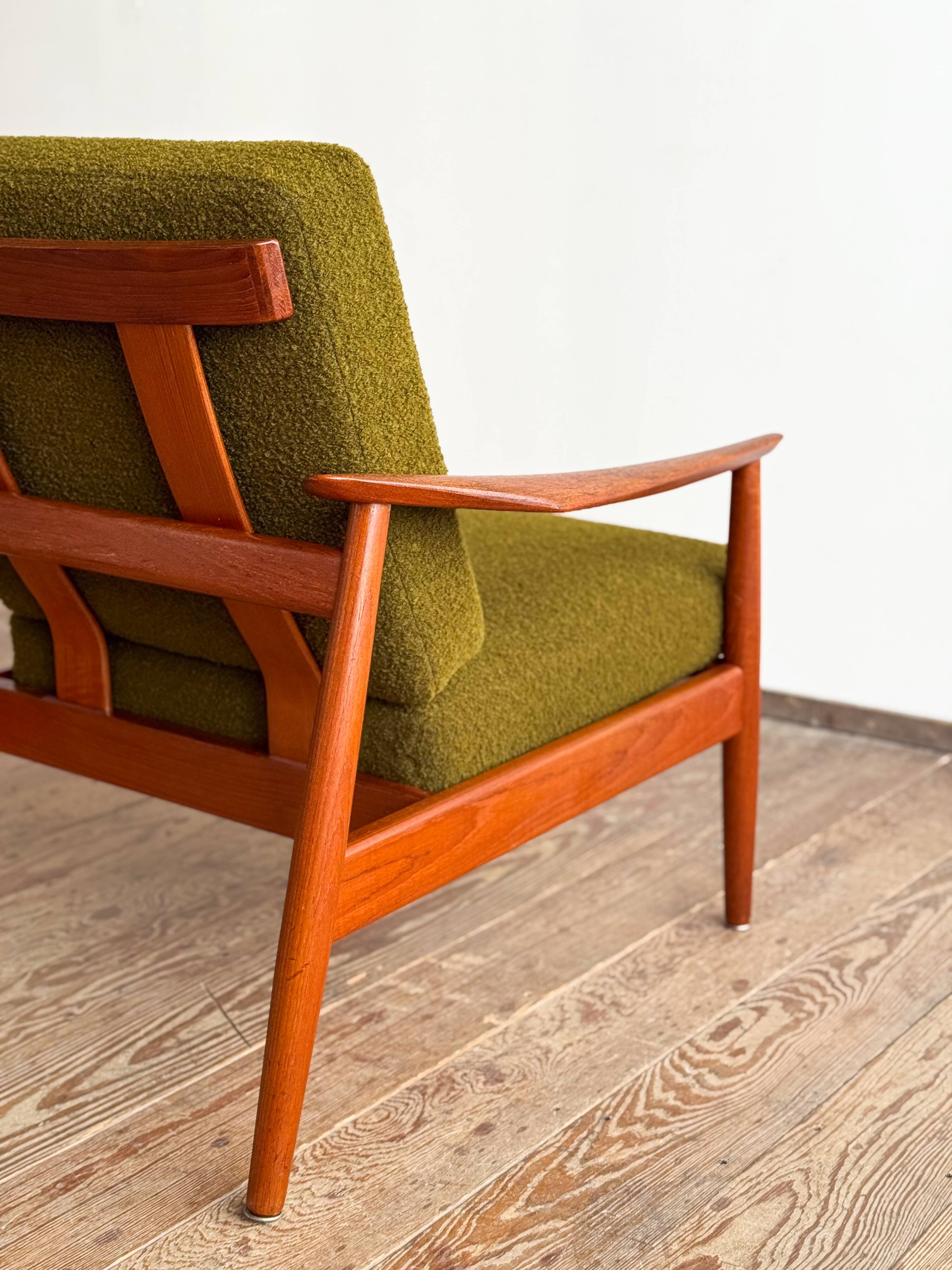 Armchair by Arne Vodder model FD164 Kvadrat fabric, Mid Century Design