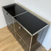 Commode USM Haller en Noir Graphite