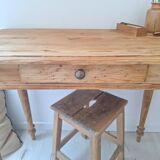 Bureau / Console / Table d'appoint de ferme style campagne en bois massif