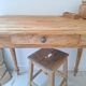 Farmhouse style solid wood desk / console / side table