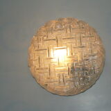 VINTAGE GLASS CEILING LAMP 60 YEARS