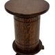 Vintage oak plant table low stool 70s design