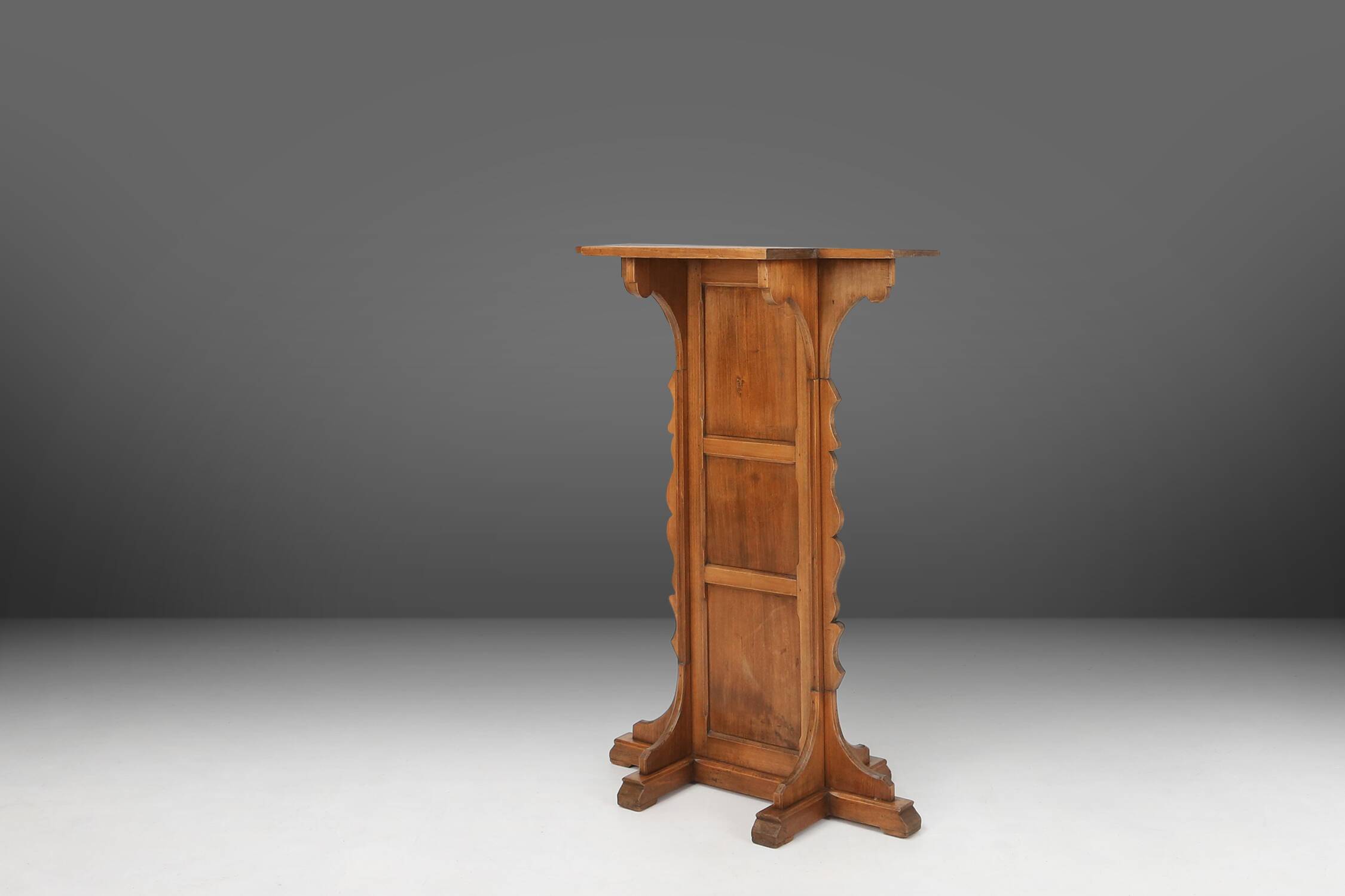 French Wooden Church Console, 1900s