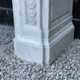 Napoleon III fireplace in Carrara marble