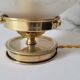 Art deco lamp in brass and glass