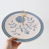 Plat serviteur Longchamp peint à la main vintage