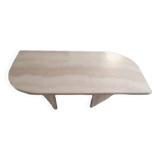 Travertine coffee table