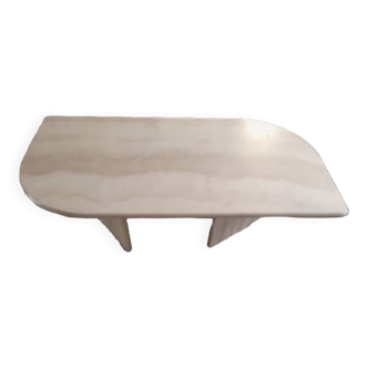 Travertine coffee table