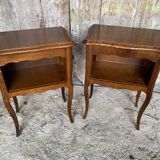 Louis XV Style Nightstand with Drawer + Vintage Case #D50