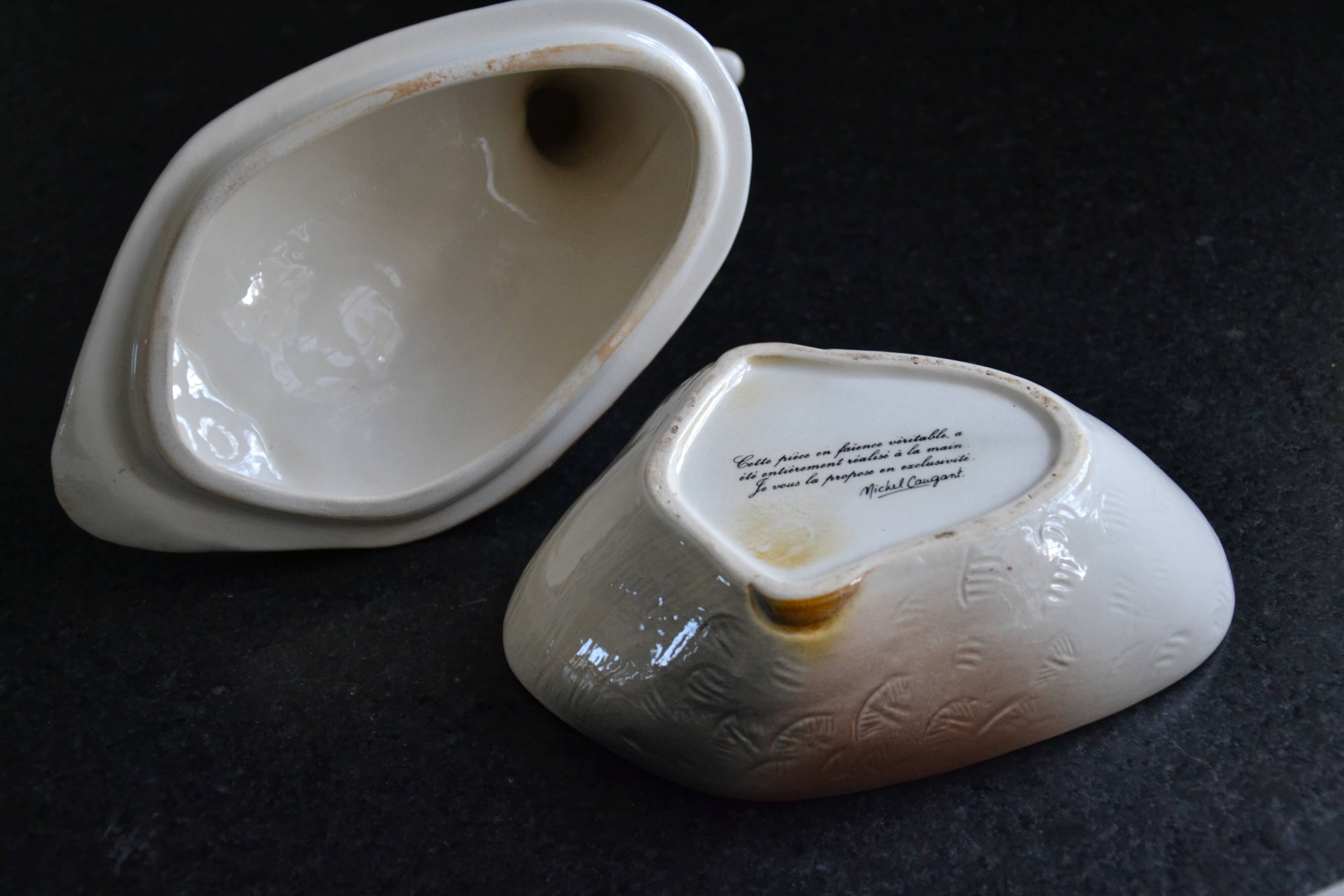 Caugant terrine/empty pocket "goose"