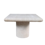 Travertine table, Italy, 1980s