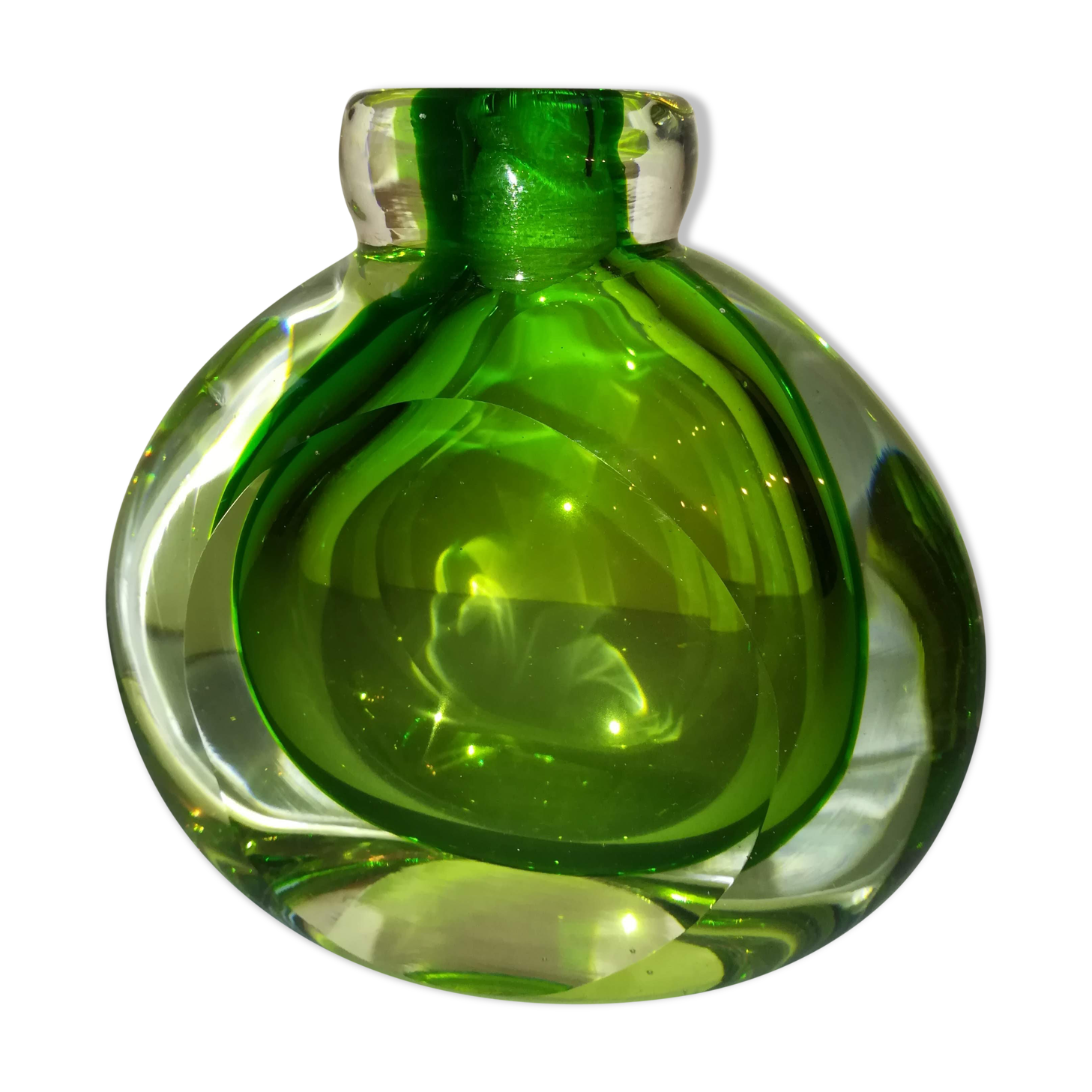 Vase in glass 20th