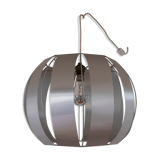 Aluminum slat ceiling lamp from the 70's