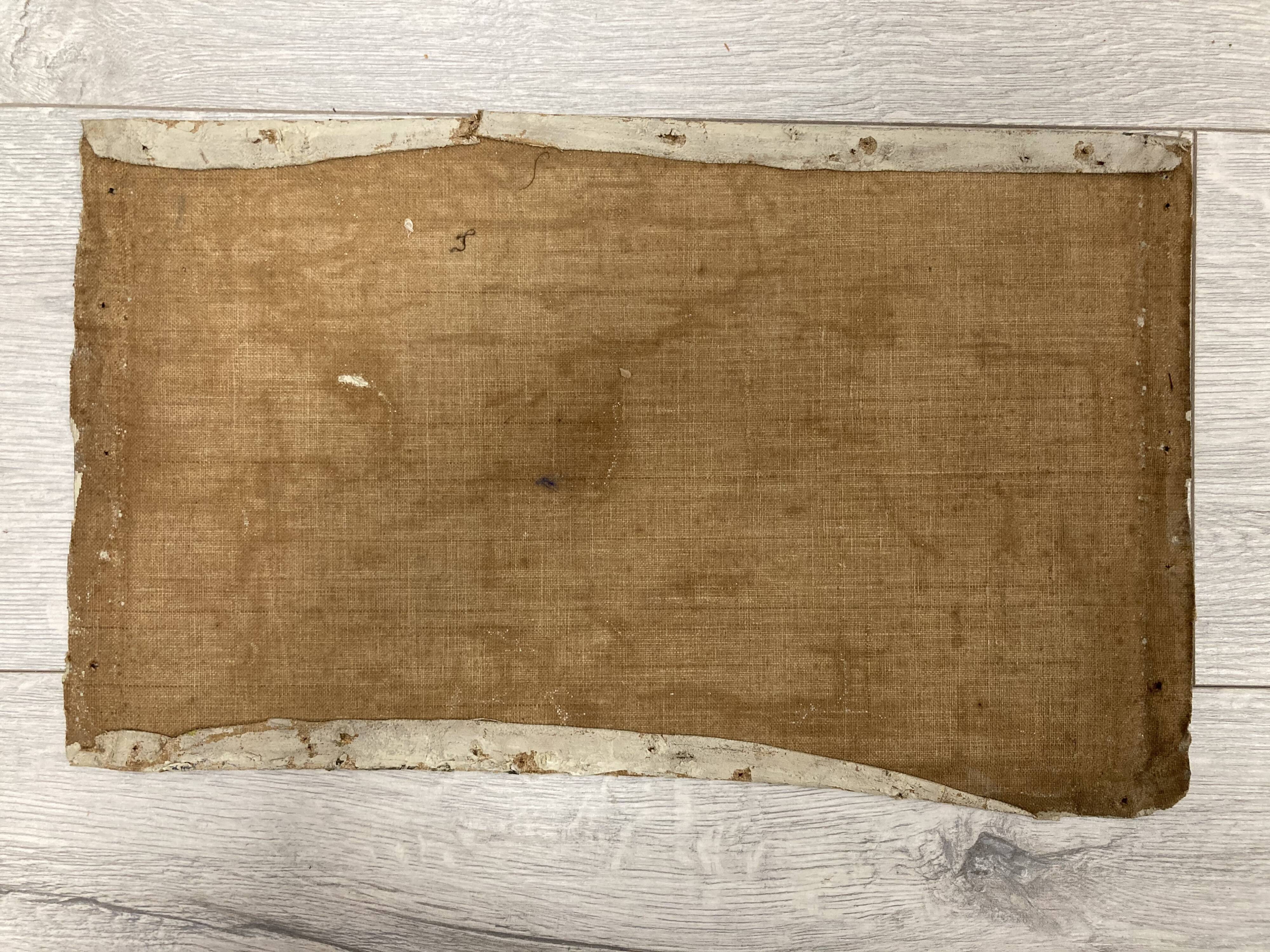 Landscape in oil on canvas signed