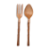 Giant wooden totem-style cutlery, 60s