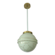 Art Deco Redesign Antique Mint Green Pendant Light Hanging Lamp 1930's