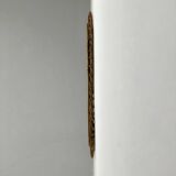 Large mirror from the 1950s. Made of bamboo. Vintage design in the Bonacina style.