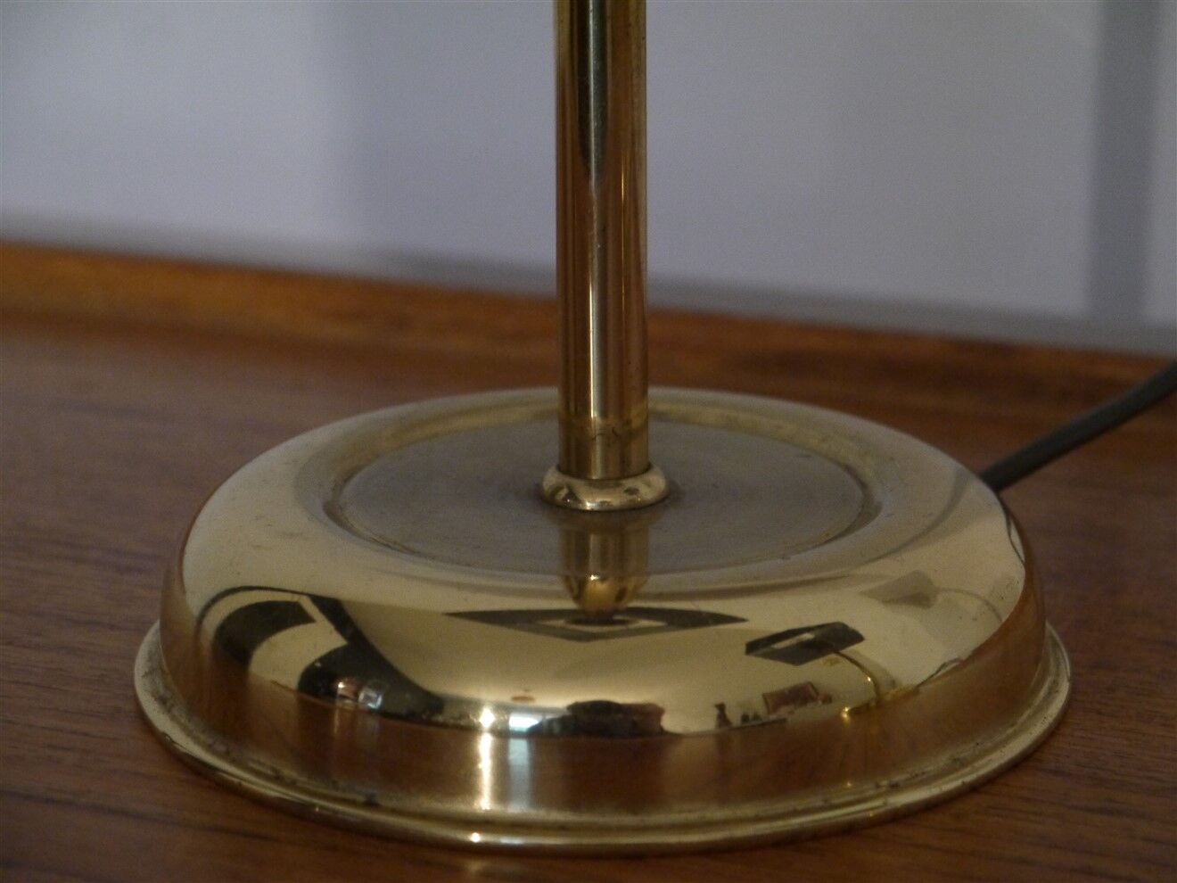 Pair of vintage Scandinavian brass lamps 1960