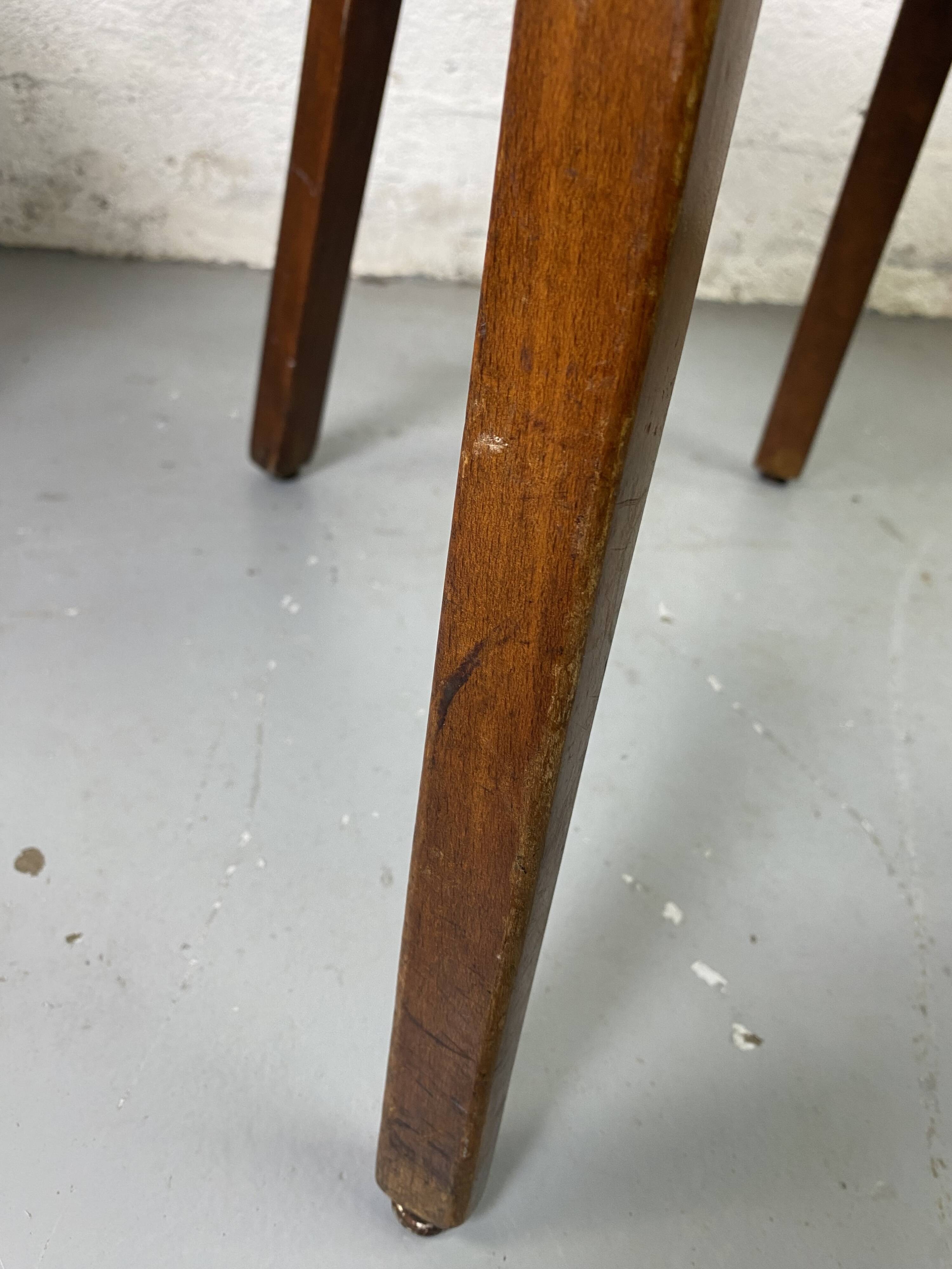 Set of 3 mismatched and damaged bistro chairs