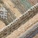 6x9 Gray & Green Striped Pattern Kilim Rug, 176x262Cm