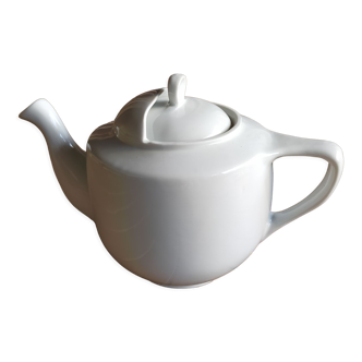 White porcelain teapot