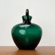 Pichet en verre vert Art Déco par le Prof. Bruno Mauder pour Zwiesel Theresienthal, Allemagne années 1930
