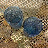 Blue lemonade glasses