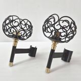 Pair of vintage wall lights from the 1950s