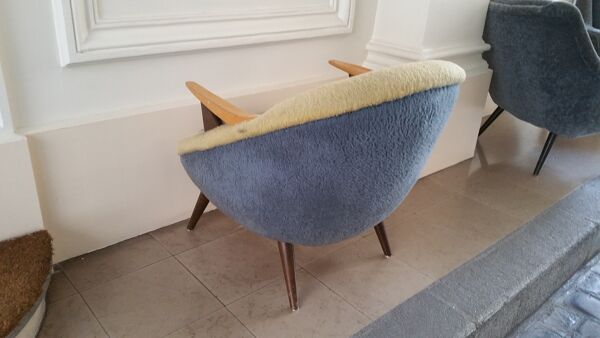 Tres rare fauteuil Oeuf EGG original années 50