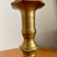 Old brass torch candle holder