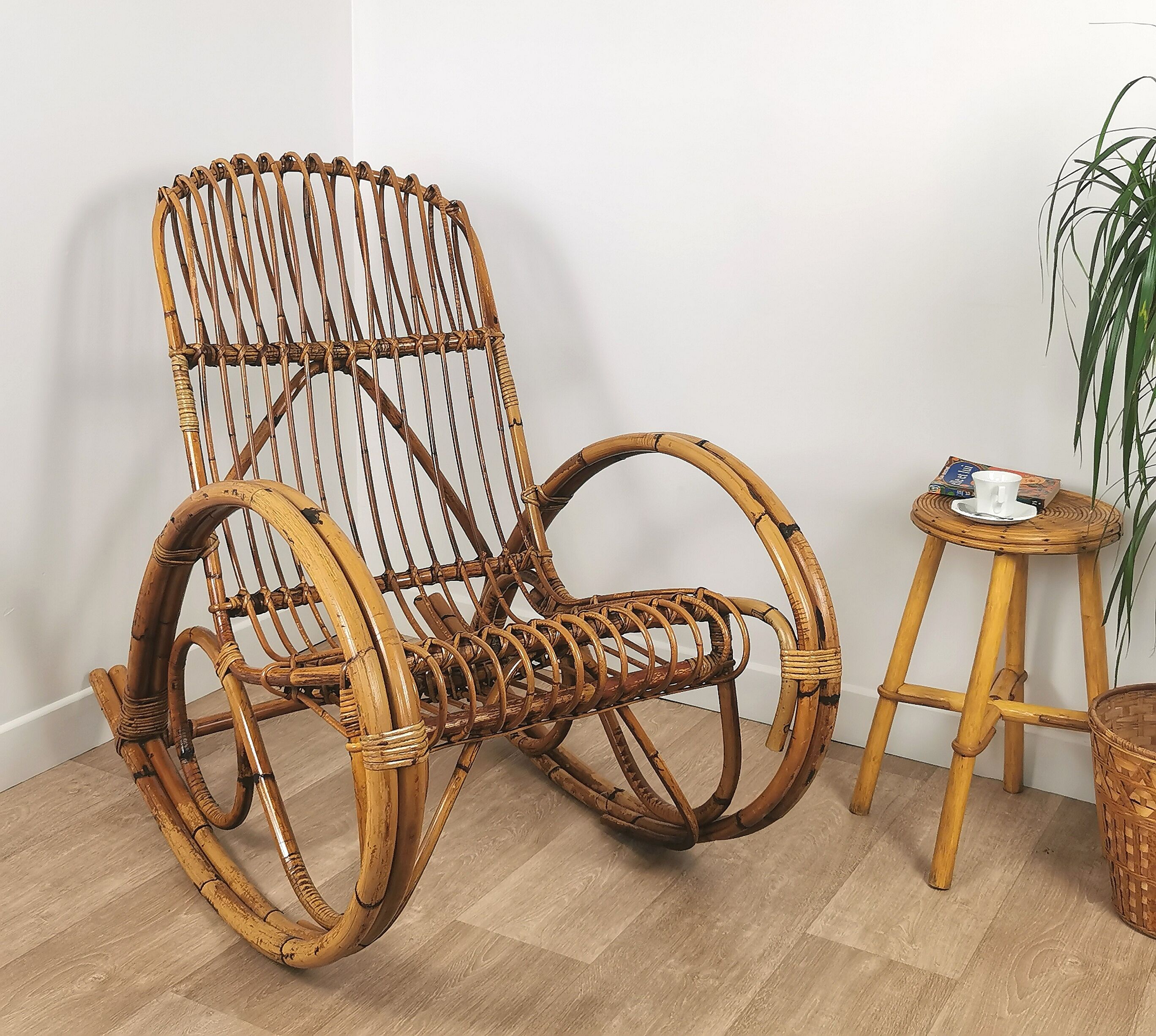 Rocking-chair rattan 60'