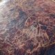 2 tabourets/ poufs orientaux bois/ metal/ cuir