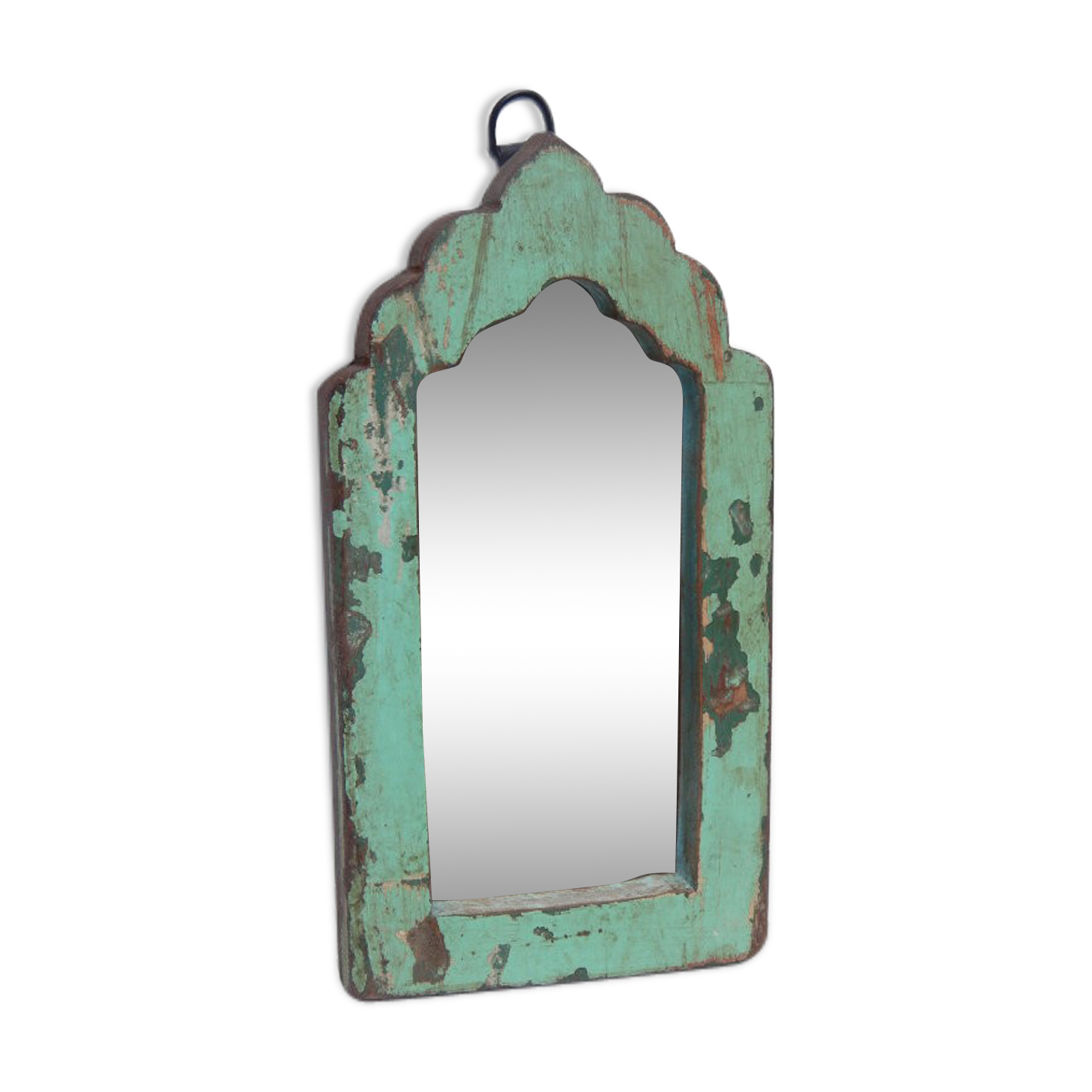 Mirror green skate ancient - 14x26cm