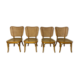Set of 4 chairs model A821 by Adolf Gustav Schneck for Thonet Mundus