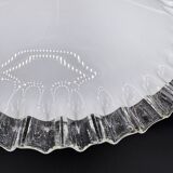 Vintage pendant light in white opaline glass