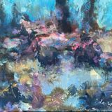 Abstract landscape signed from 1970
