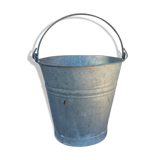 Vintage zinc galvanized steel bucket