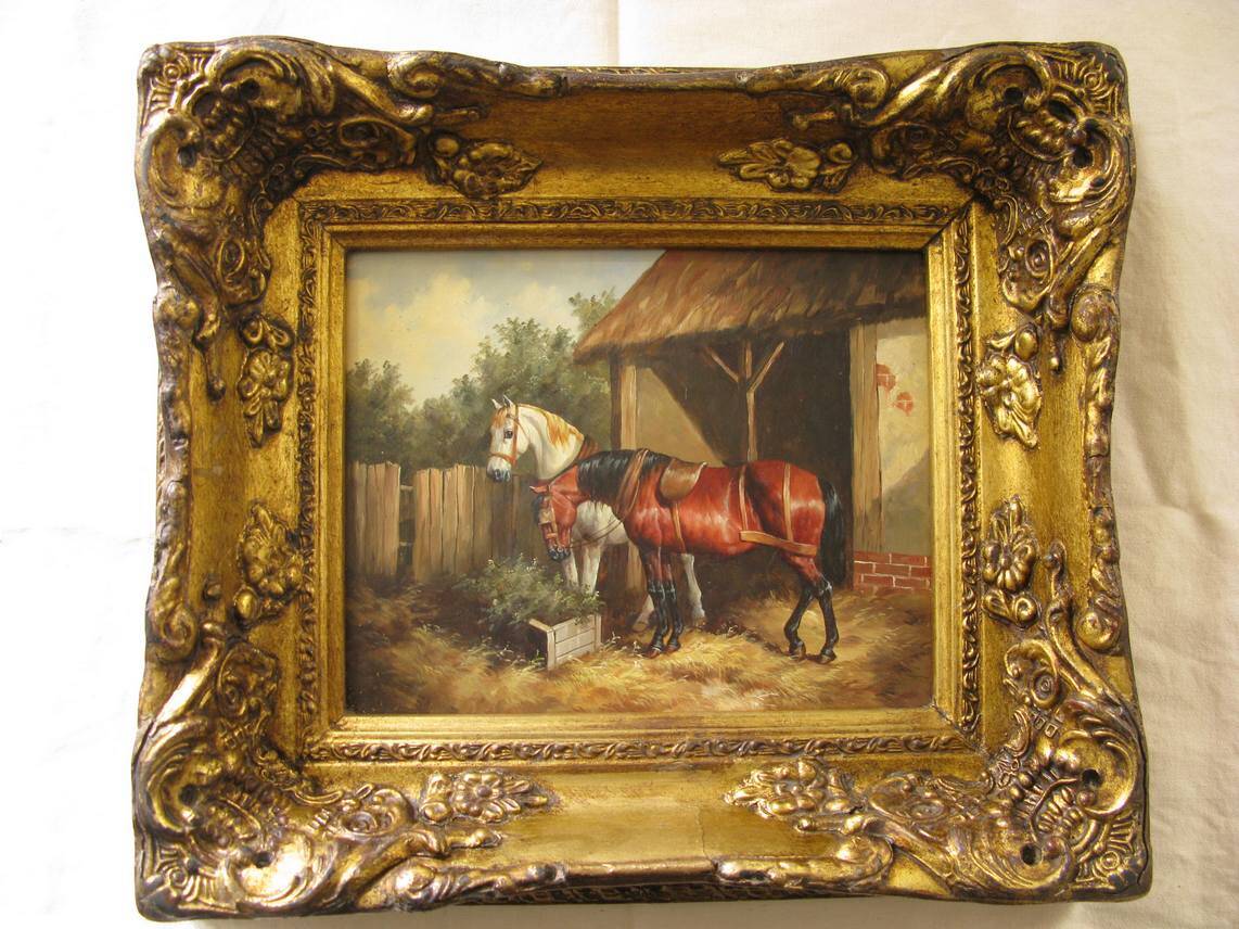 Oil painting on panel