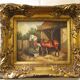 Oil painting on panel