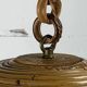 Midcentury pencil reed rattan bamboo pendant hanging lamp, Italy, 1970s