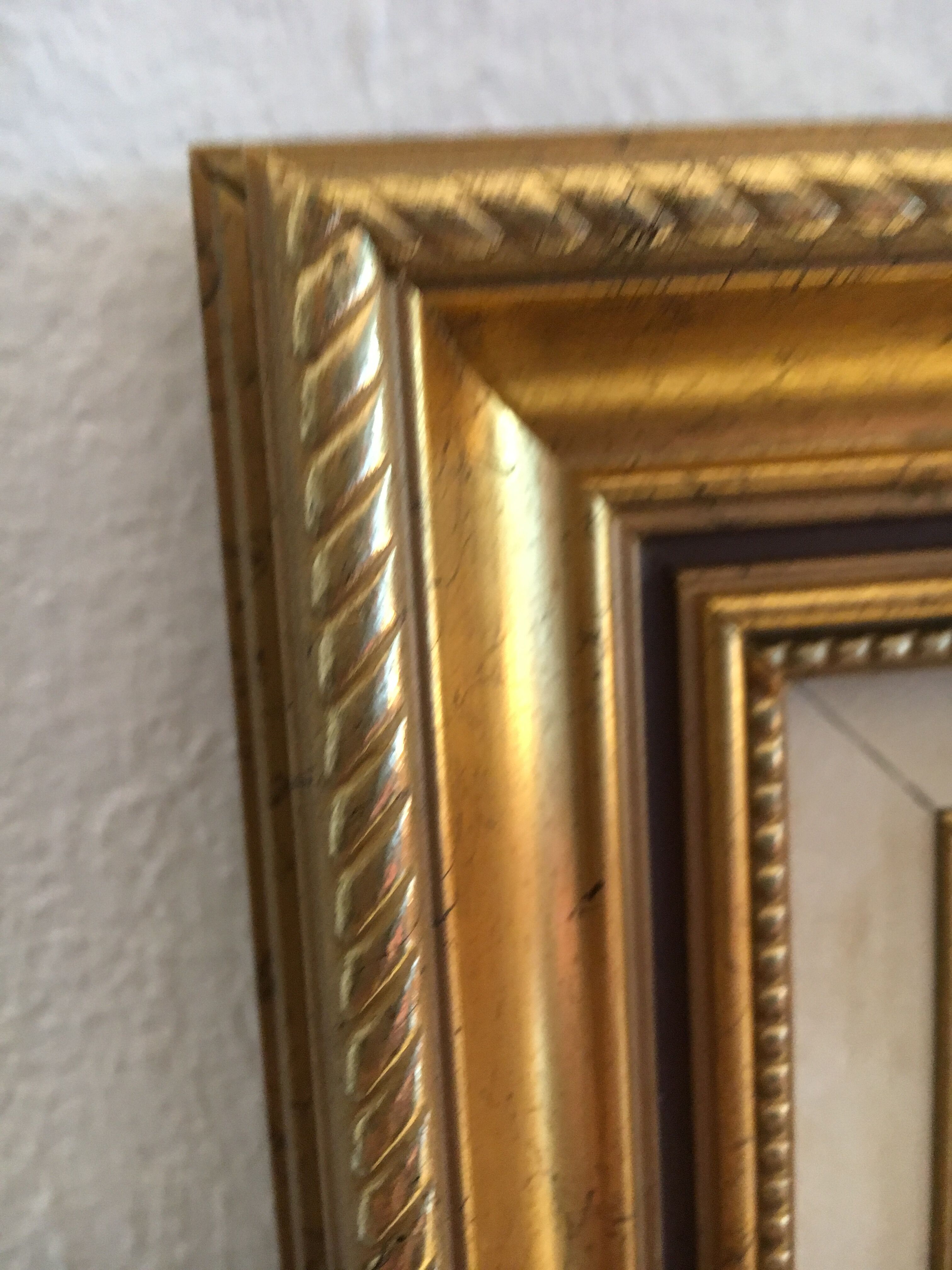 Mirror in gilded wood 65x55 cm