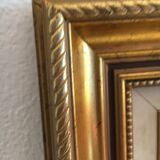 Mirror in gilded wood 65x55 cm