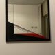 Eugenio Carmi Art Mirror, Memphis Style, Italian Collectible Design 70's