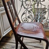 Chair by J Hoffman in curved wood from the 1900s