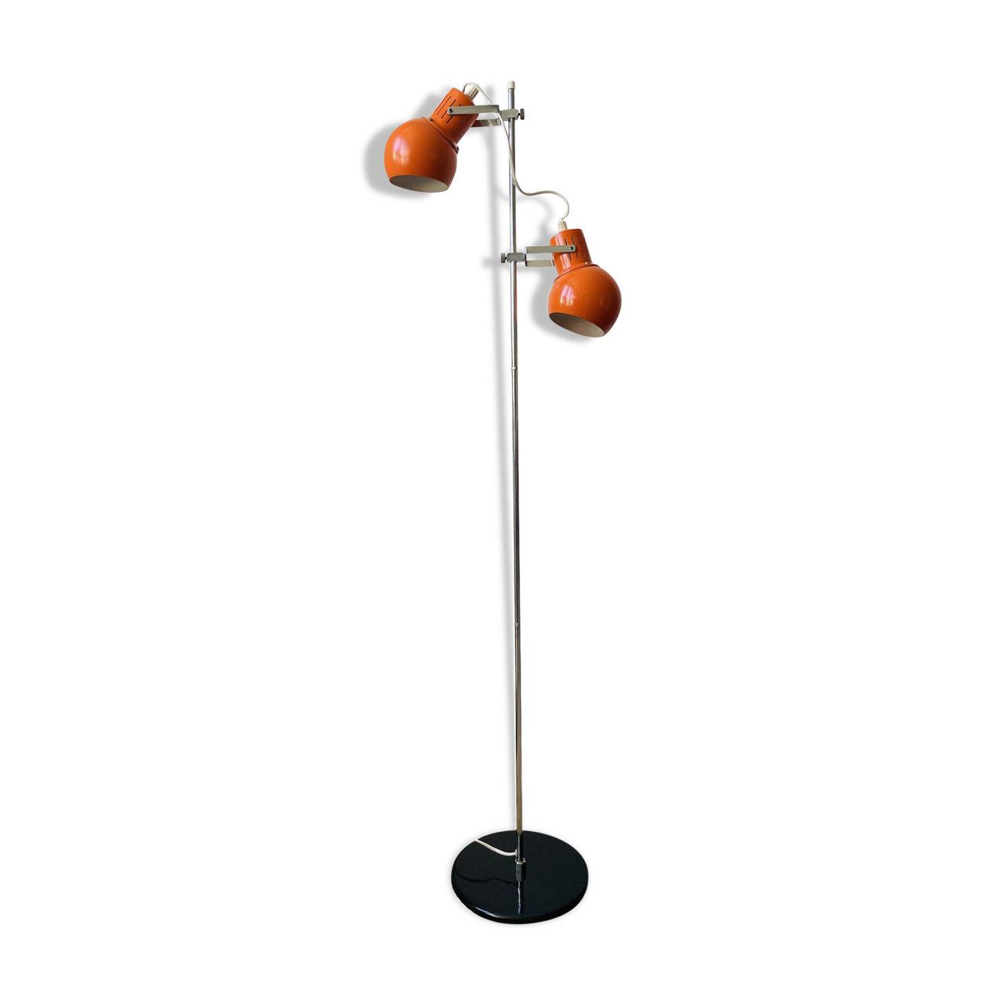 Lampadaire eyeball orange années 70