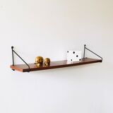 Wall shelf L82cm metal and wood