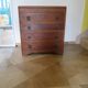 Art Deco chest of drawers with 4 drawers in oak, France 1930s-50s